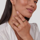 Mary - Anillo Multicapa Verde Esmeralda
