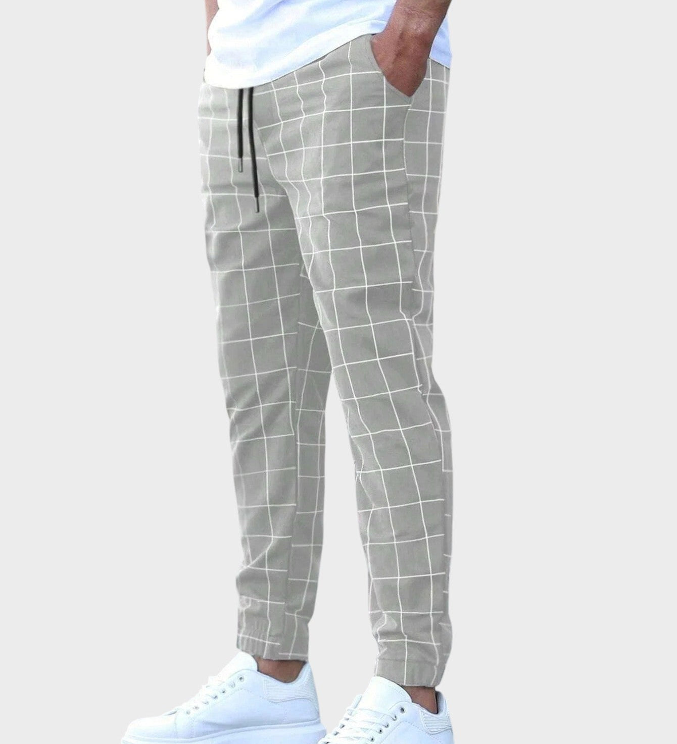 Mikkel - Pantalones deportivos a rayas estilizados