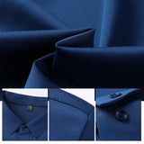Mitchel - Camisa de hombre stretch sin arrugas