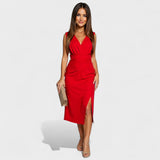 Lea - Vestido midi con abertura