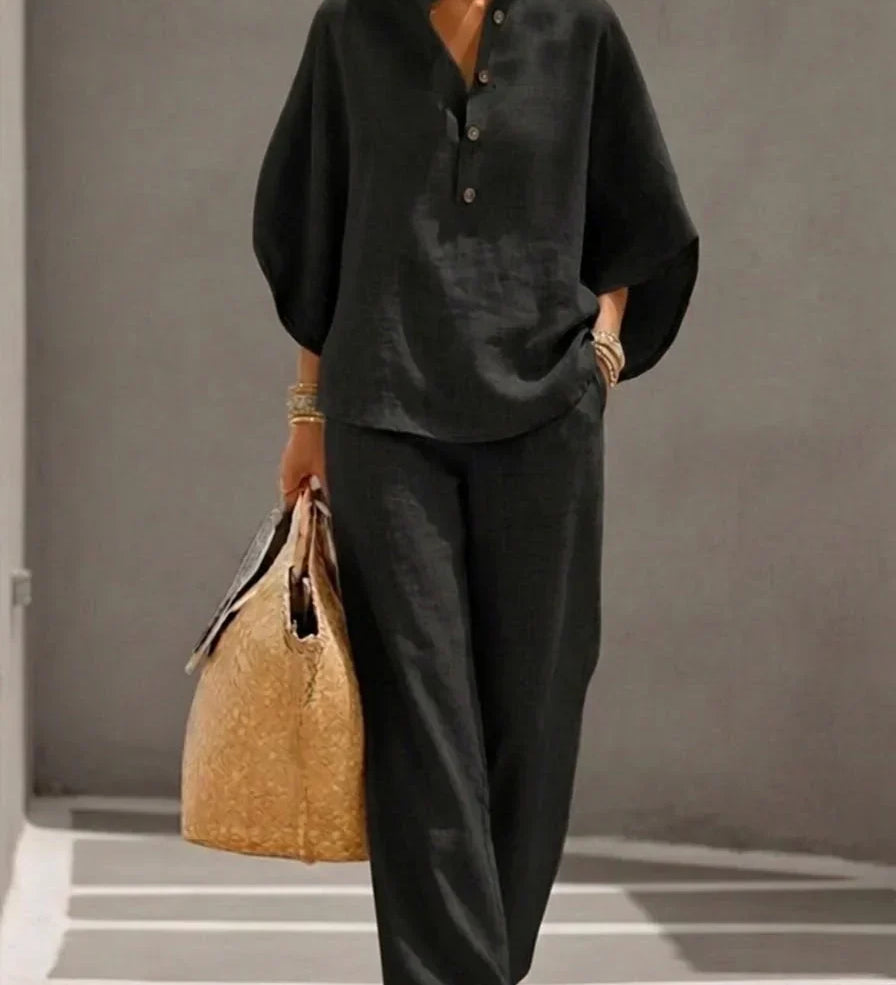 Maribel - Conjunto Completo en Lino