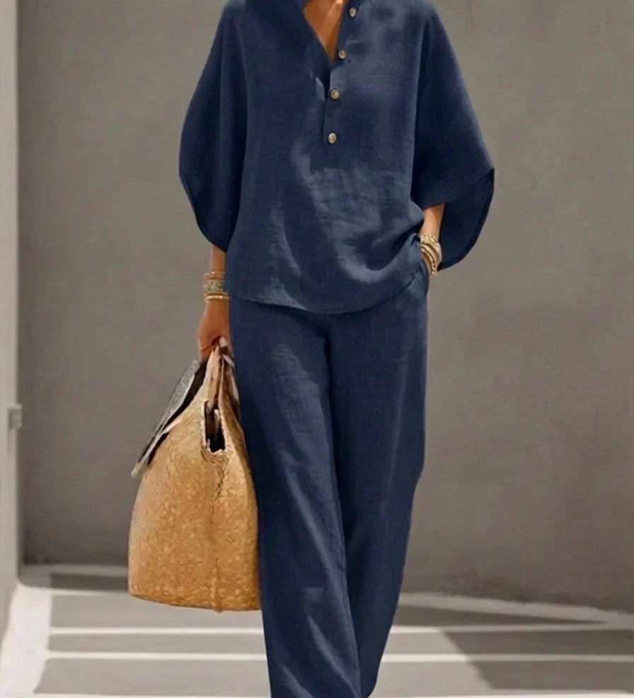 Maribel - Conjunto Completo en Lino