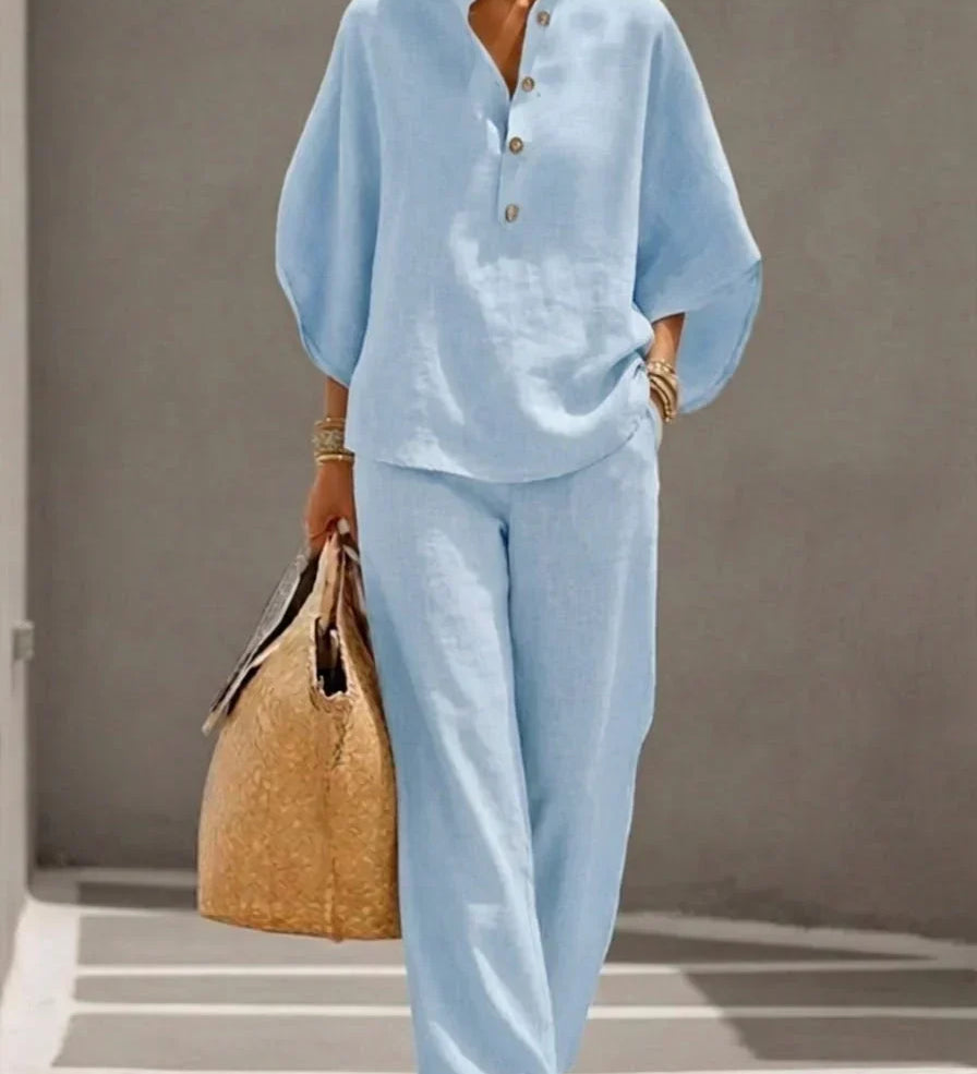 Maribel - Conjunto Completo en Lino