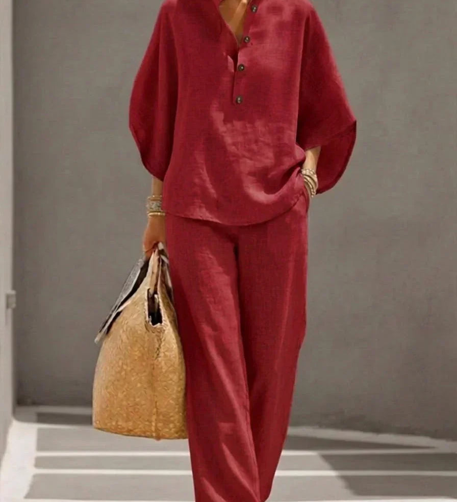 Maribel - Conjunto Completo en Lino