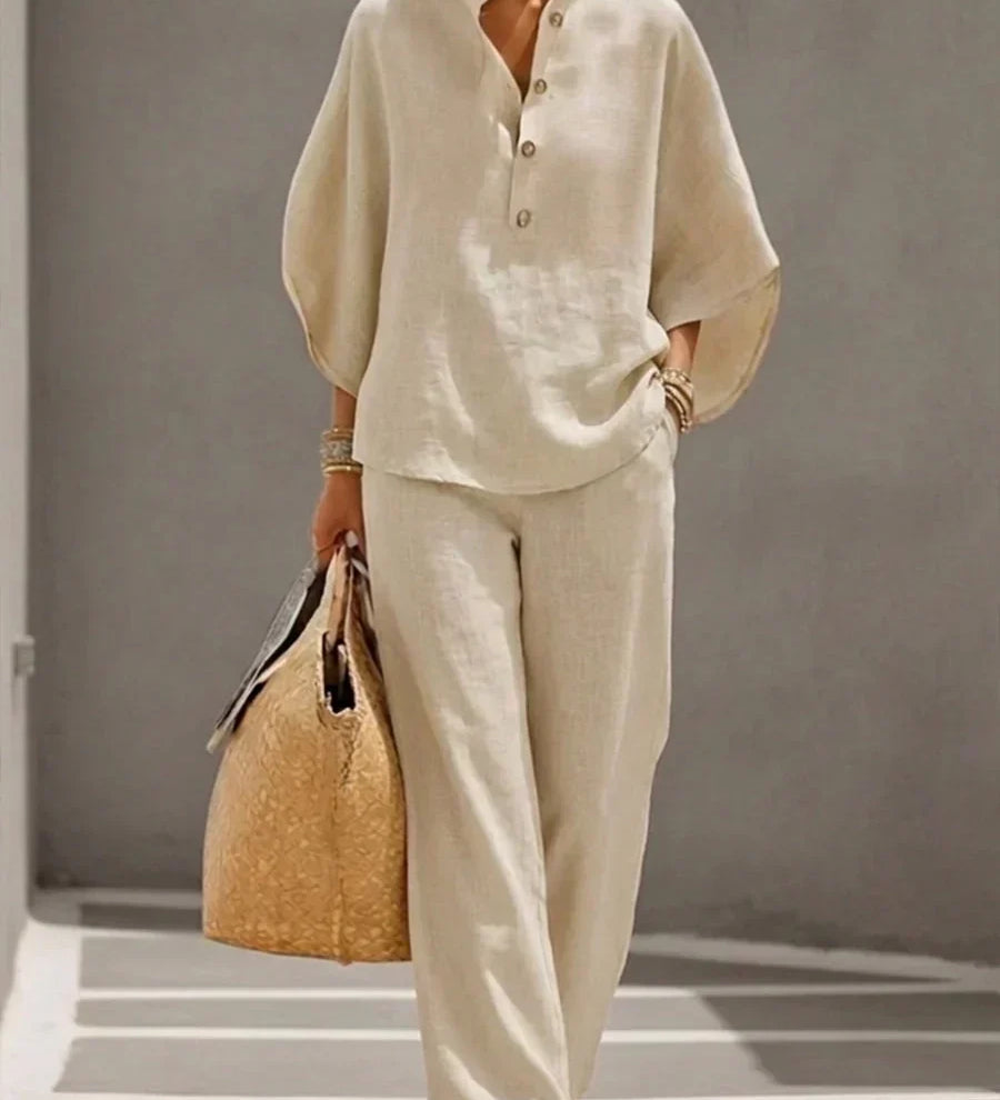 Maribel - Conjunto Completo en Lino
