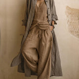 Conjunto boho de lino de 3 piezas
