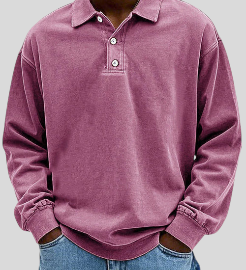 Petar - Camisa Vintage de Manga Larga