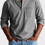 Sebastián - Camisa vintage de manga larga