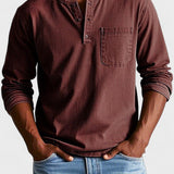 Sebastián - Camisa vintage de manga larga