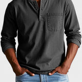 Sebastián - Camisa vintage de manga larga