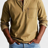 Sebastián - Camisa vintage de manga larga
