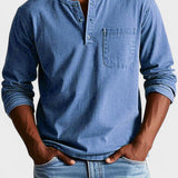 Sebastián - Camisa vintage de manga larga
