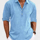 Tage - Camisa clásica de algodón