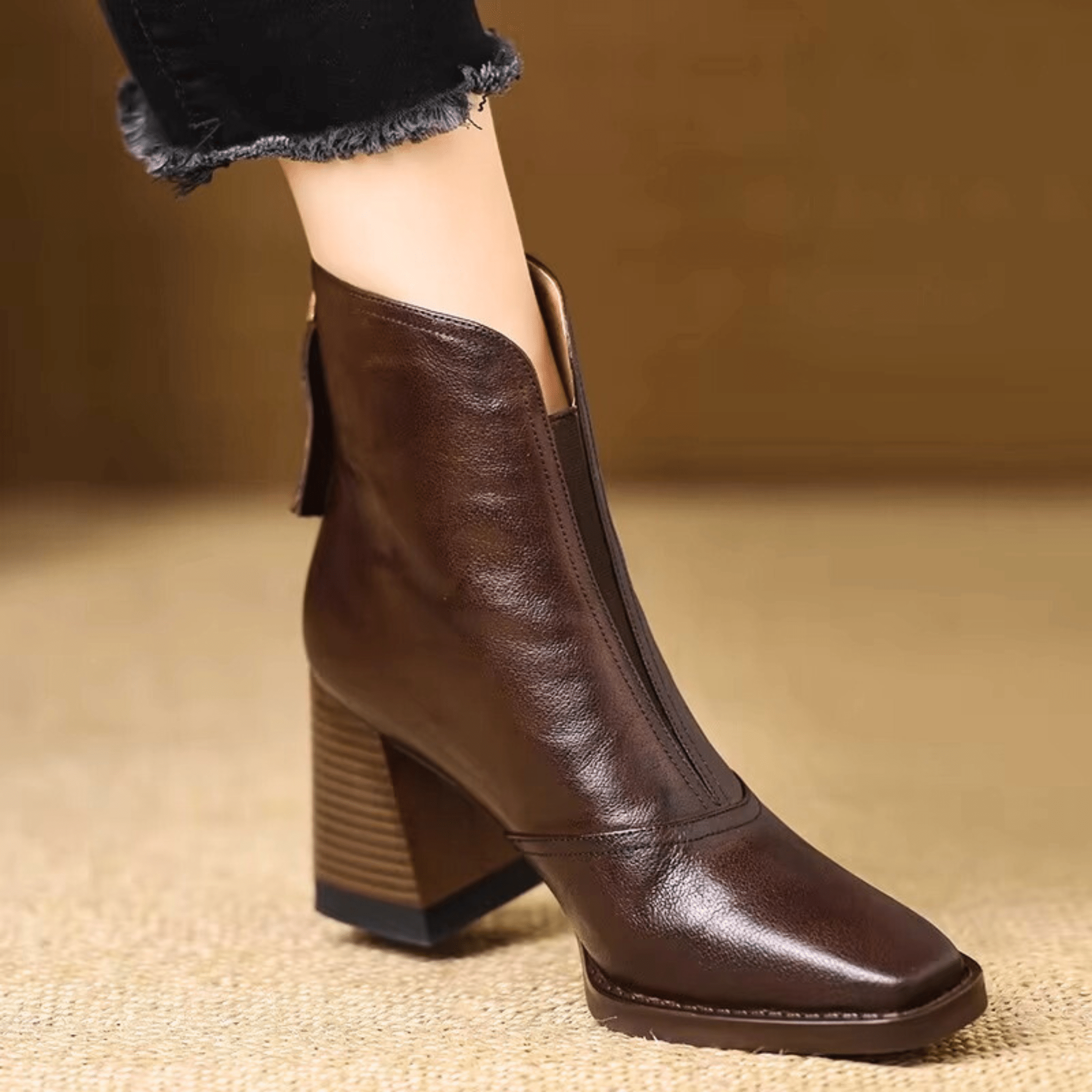 Claudia | Botines de lujo con tacón medio