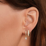 Pendientes de Oro Cristalino Premium