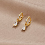 Pendientes de Oro Cristalino Premium