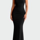 Vestido de Seda con Espalda Descubierta